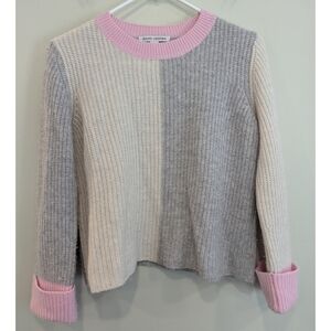 Autumn Cashmere Colorblock Boxy Crewneck Sweater Size Small